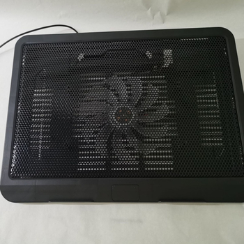 N19 noteszgép hűtő – fém háló, 1 ventilátor, kompatibilis notebooktal, Ultrabook, Playbook