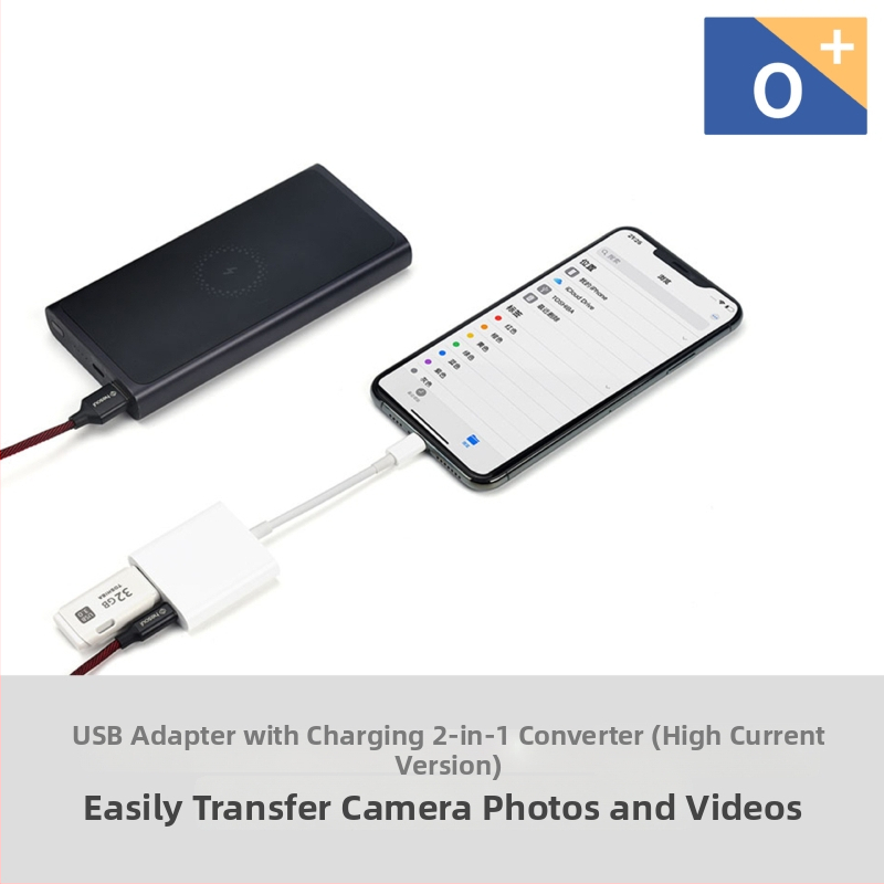 Apple iPhone OTG Lightning USB kábel pre USB disk a kamerový set, meďové jadro, dĺžka 15 cm, čip 3959, rýchlosť prenosu údajov 16