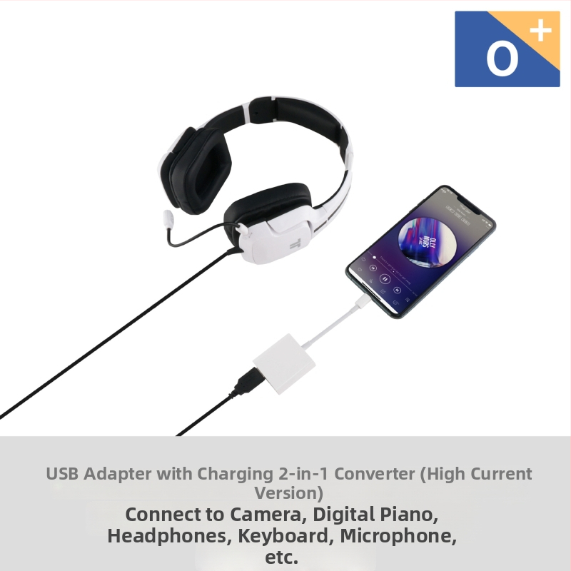 Apple iPhone OTG Lightning USB kábel pre USB disk a kamerový set, meďové jadro, dĺžka 15 cm, čip 3959, rýchlosť prenosu údajov 16