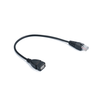Cablu adaptor RJ45 către USB femelă, cu nucleu din cupru, 480 Mbps, lungime 30 cm