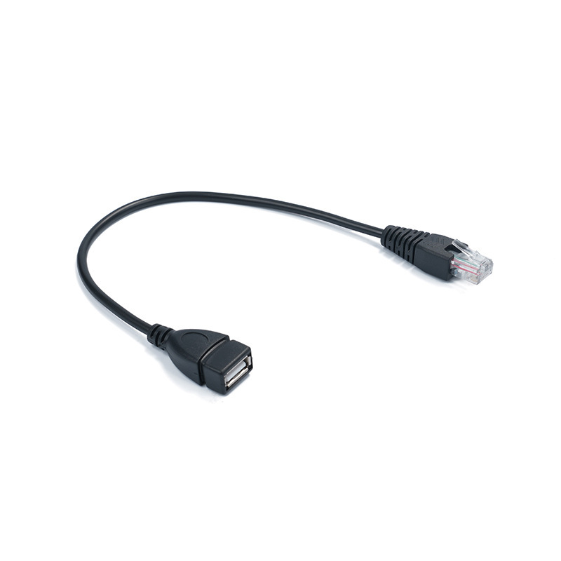 Cablu adaptor RJ45 către USB femelă, cu nucleu din cupru, 480 Mbps, lungime 30 cm