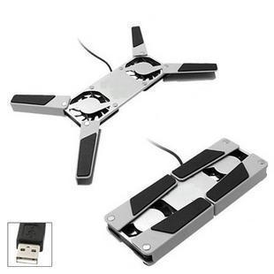 Xiaoqiang notebook hűtőalap kettő ventilátorral, műanyag, levegő hűtés, tömeg 0.14 kg