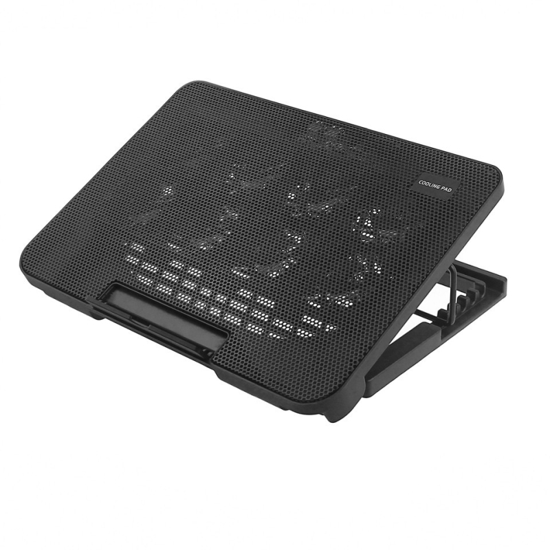Лаптоп охладител с 8 вентилатора, въздушно охлаждане, пластмасова и метална мрежа, модел A8