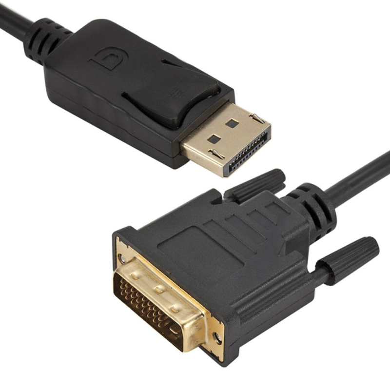 Cablu adaptor DisplayPort către DVI, cip AS715, nucleu din cupru