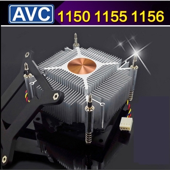 AVC ventilator răcire CPU pentru desktop 1155/1150, nucleu din cupru, control temperatură cu 4 pini