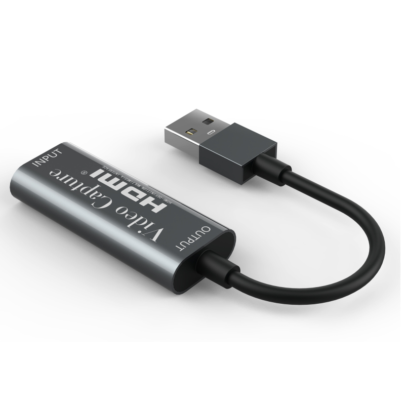HDMI na USB 3.0 kabel za snimanje videa, ulaz 4K, izlaz 1080p60, aluminijsko kućište, duljina kabla 20 cm