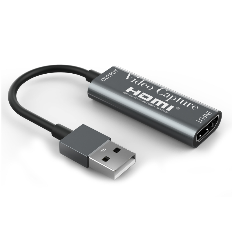 HDMI na USB 3.0 kabel za snimanje videa, ulaz 4K, izlaz 1080p60, aluminijsko kućište, duljina kabla 20 cm