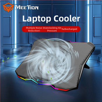 Stojan na chladenie notebooku s ventilátorom – Meetion CP4040, plastová konštrukcia