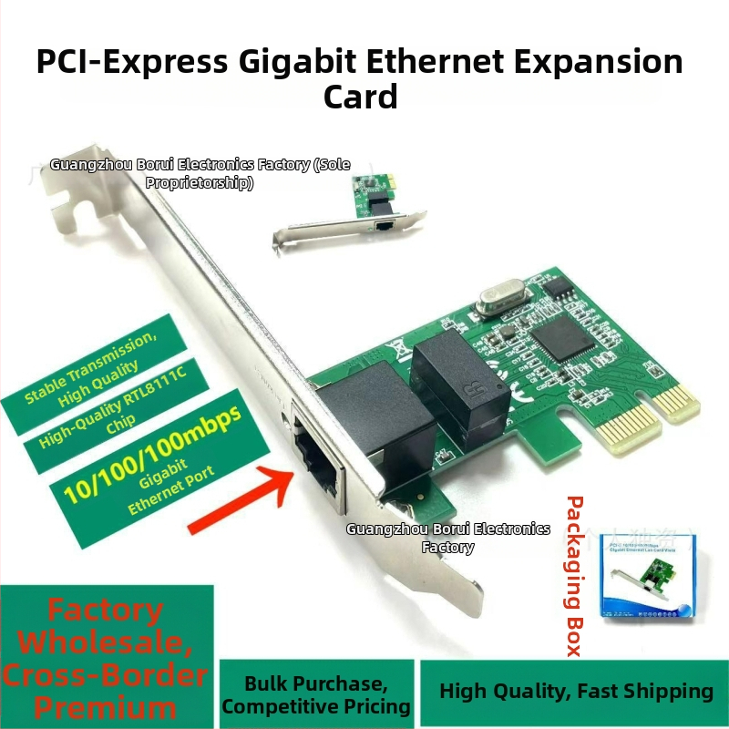 PCIe sieťový adaptér RJ-45, Gigabit RTL8111C pre desktop PC