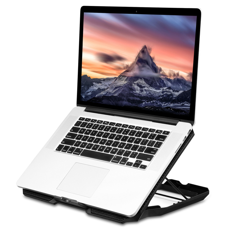 Радиатор за лаптоп S7 с три безшумни вентилатора, въздушно охлаждане, метална мрежа + ABS