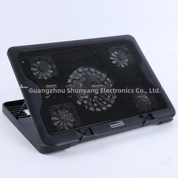 SY-C5 notebookový radiátor, 5 ventilátorov, vzduchové chladenie, pre notebook/ultrabook/PlayBook