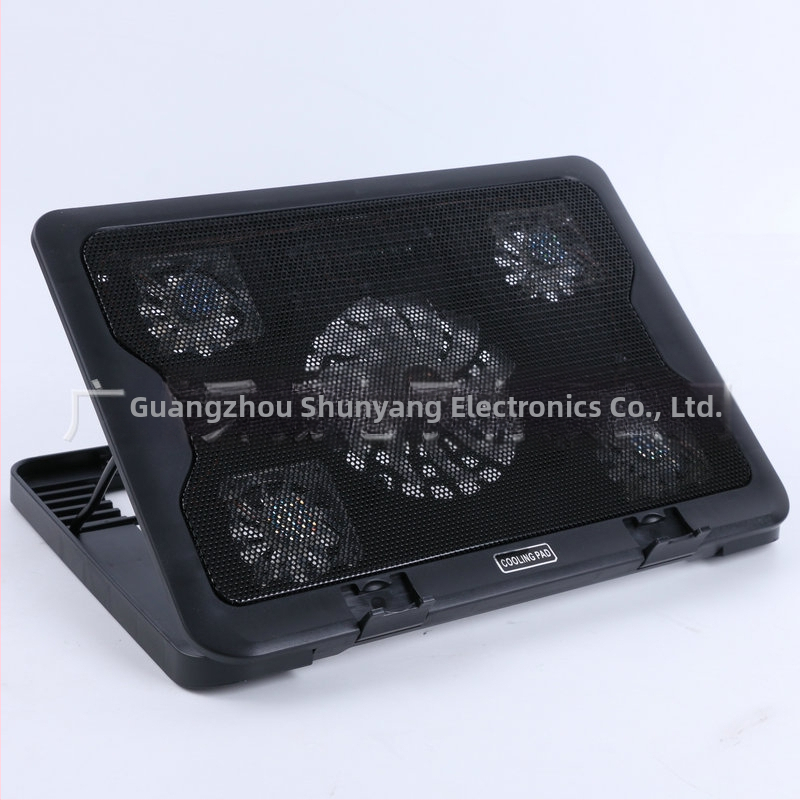 SY-C5 notebookový radiátor, 5 ventilátorov, vzduchové chladenie, pre notebook/ultrabook/PlayBook