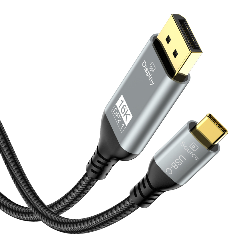 Cablu adaptor Type-C la DisplayPort pentru proiecția ecranului telefonului, nucleu din cupru, 54 Gbps, lungimi 1m/2m/3m, model TJ-A302