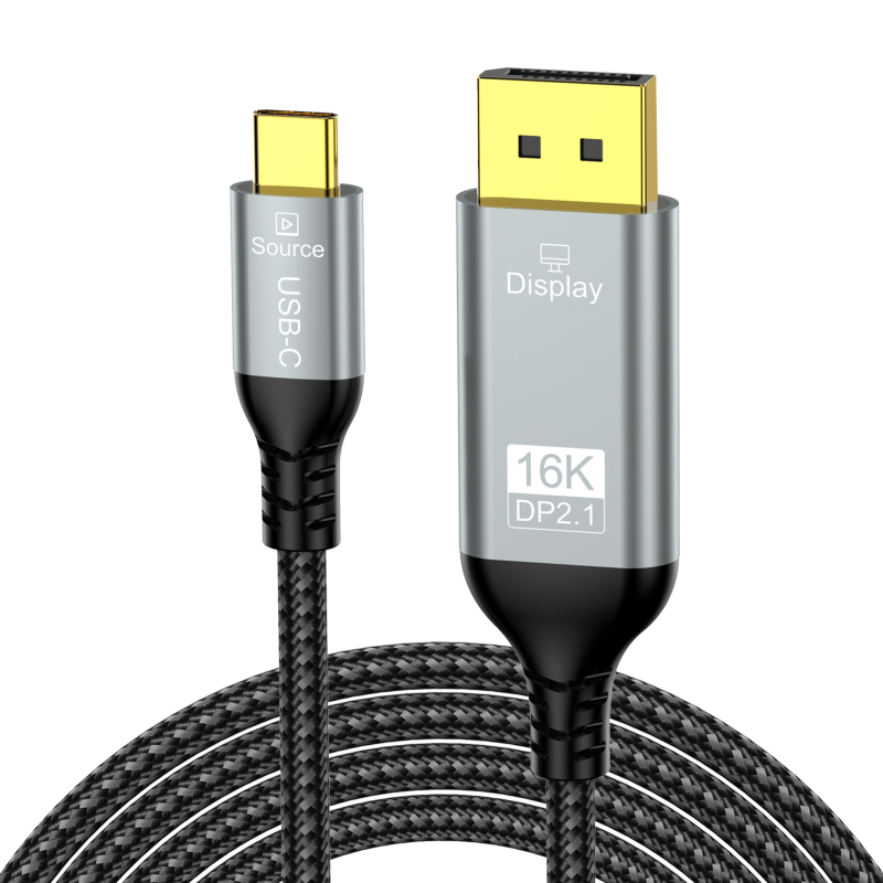 Cablu adaptor Type-C la DisplayPort pentru proiecția ecranului telefonului, nucleu din cupru, 54 Gbps, lungimi 1m/2m/3m, model TJ-A302