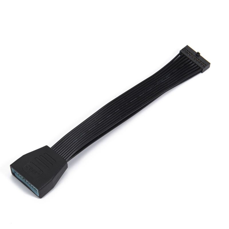 USB 3.0 alaplap bővítő kábel, 19-pontos rugalmas csatlakozó, adapterkábel, réz vezető