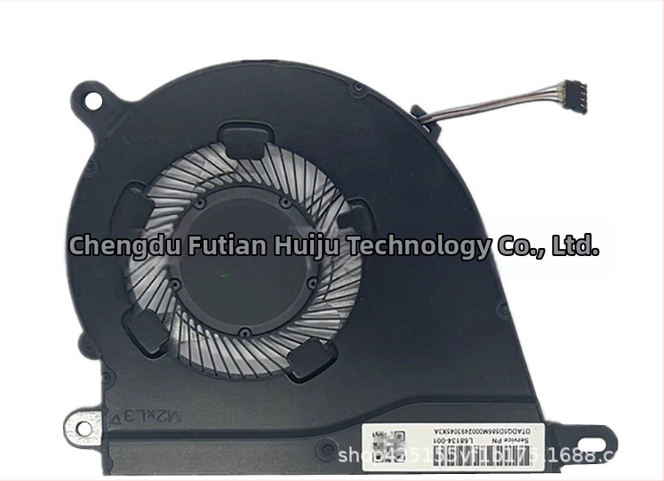 Futian notebookový chladič pre HP 15-DY, EF 15S-FQ, 14-DQ, 14S-DQ, 340S G7 – hliník, 1 ventilátor