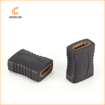 HDMI A–HDMI A bővítőfej, női–női adapter, 4K60, rézmag, aranyozott, verzió 2.0