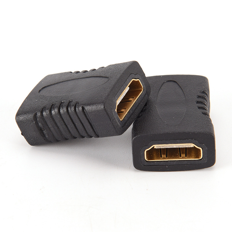 HDMI A–HDMI A bővítőfej, női–női adapter, 4K60, rézmag, aranyozott, verzió 2.0