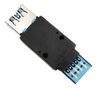 USB 3.0 férfi–nő adapter, teljes műanyag ház, rézmag, 5000+ ciklus élettartam, teljes funkcionalitású adapter