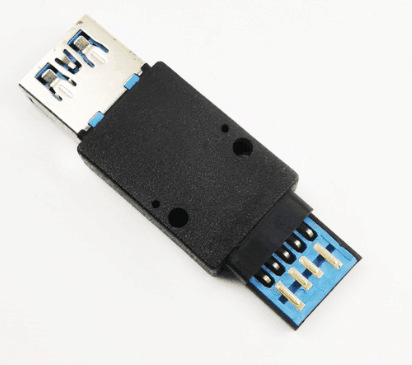 USB 3.0 férfi–nő adapter, teljes műanyag ház, rézmag, 5000+ ciklus élettartam, teljes funkcionalitású adapter