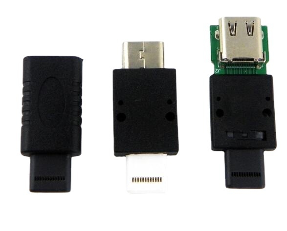 USB 3.0 férfi–nő adapter, teljes műanyag ház, rézmag, 5000+ ciklus élettartam, teljes funkcionalitású adapter