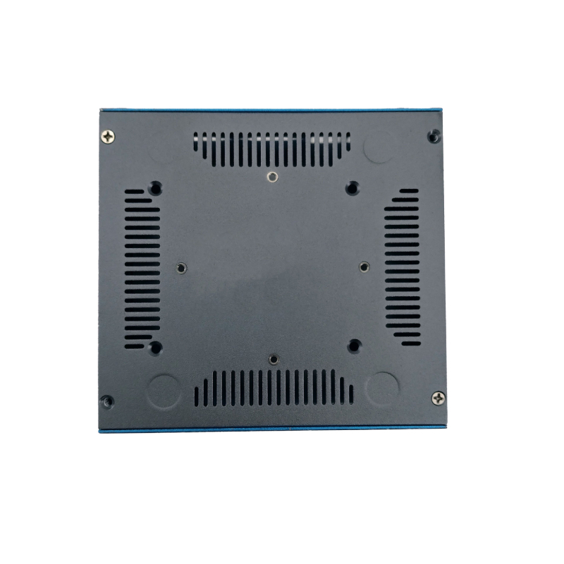 Mini-ITX servera korpuss — alumīnija sakausējums, rūpniecisks kontroles mehānisms, horizontāla konstrukcija, apakšējā barošanas vieta