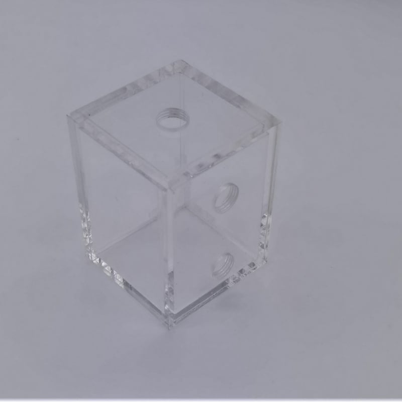 CPU vízhűtéses radiátor, akril test, 3 hőcső, modell 012