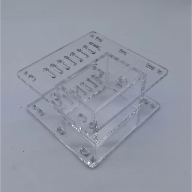 CPU vízhűtéses radiátor, akril test, 3 hőcső, modell 012