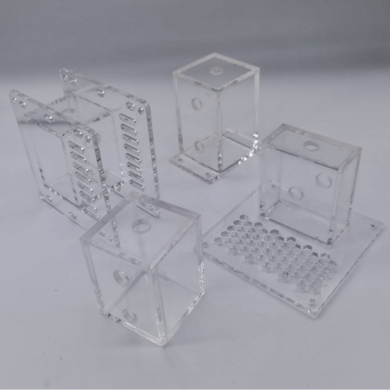 CPU vízhűtéses radiátor, akril test, 3 hőcső, modell 012