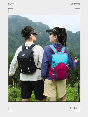 Nothing könnyű túrahátizsák, légáteresztő, vízlepergető, bővíthető kapacitású, összecsukható tároláshoz