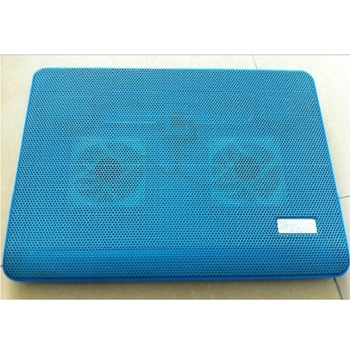 Φορητός ψύκτης για φορητό υπολογιστή με δύο ανεμιστήρες, μεταλλικό πλέγμα, μοντέλο Q13, συμβατός με φορητούς υπολογιστές/ ultrabooks/ Playbook