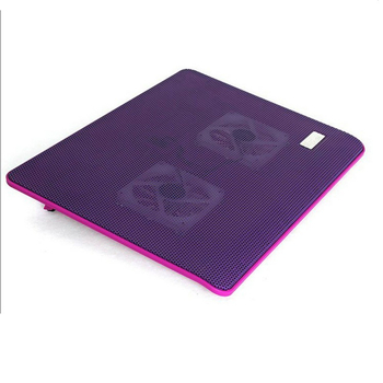 Φορητός ψύκτης για φορητό υπολογιστή με δύο ανεμιστήρες, μεταλλικό πλέγμα, μοντέλο Q13, συμβατός με φορητούς υπολογιστές/ ultrabooks/ Playbook