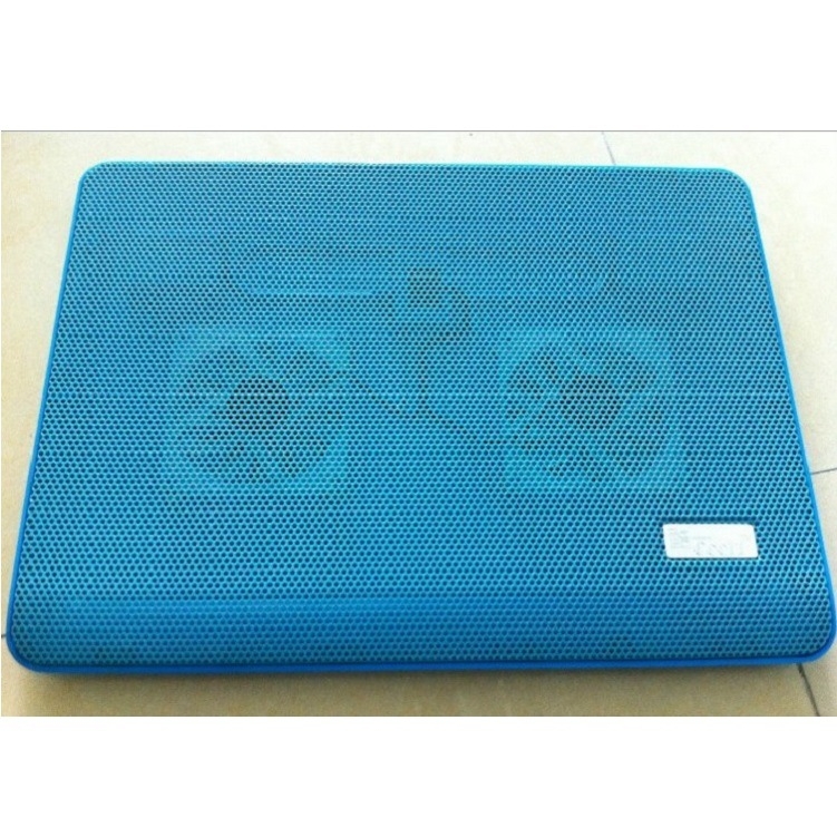 Φορητός ψύκτης για φορητό υπολογιστή με δύο ανεμιστήρες, μεταλλικό πλέγμα, μοντέλο Q13, συμβατός με φορητούς υπολογιστές/ ultrabooks/ Playbook