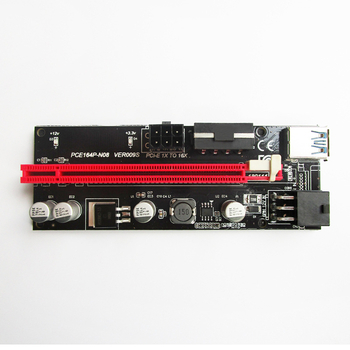 PCIe VER009S adapterkártya, 1x–16x PCIe bővítéshez, 60 cm hosszú, ónnal bevont rézdrót mag