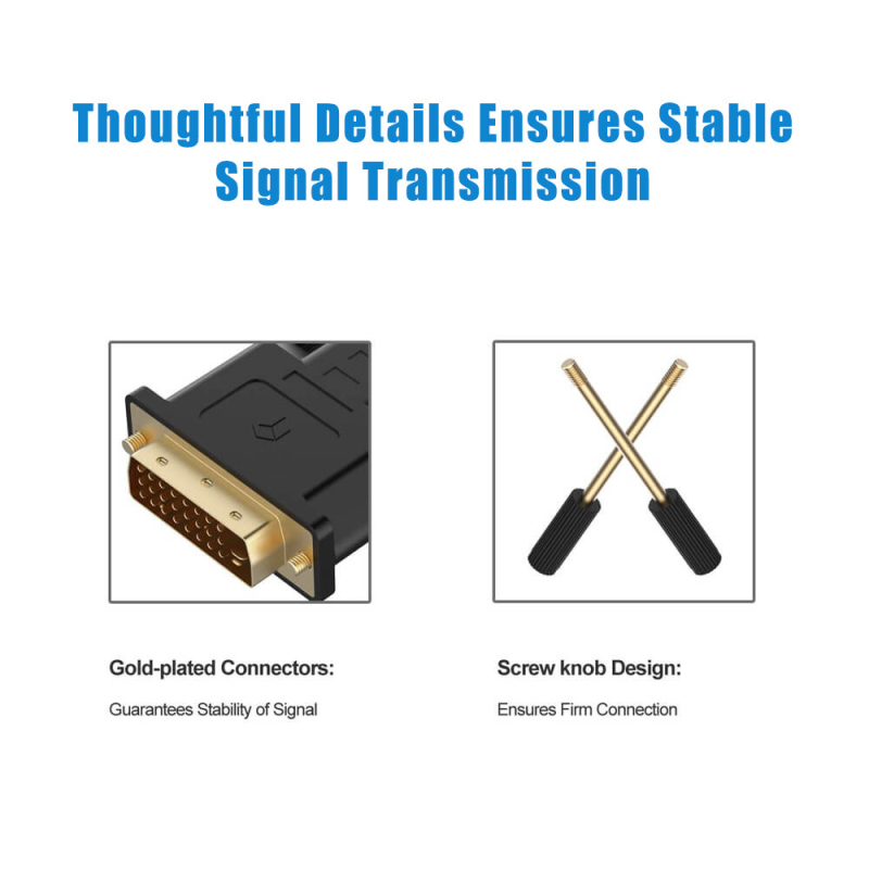 DP na DVI patch kábel, DVI rozhranie, čip 02, rýchlosť prenosu dát 100