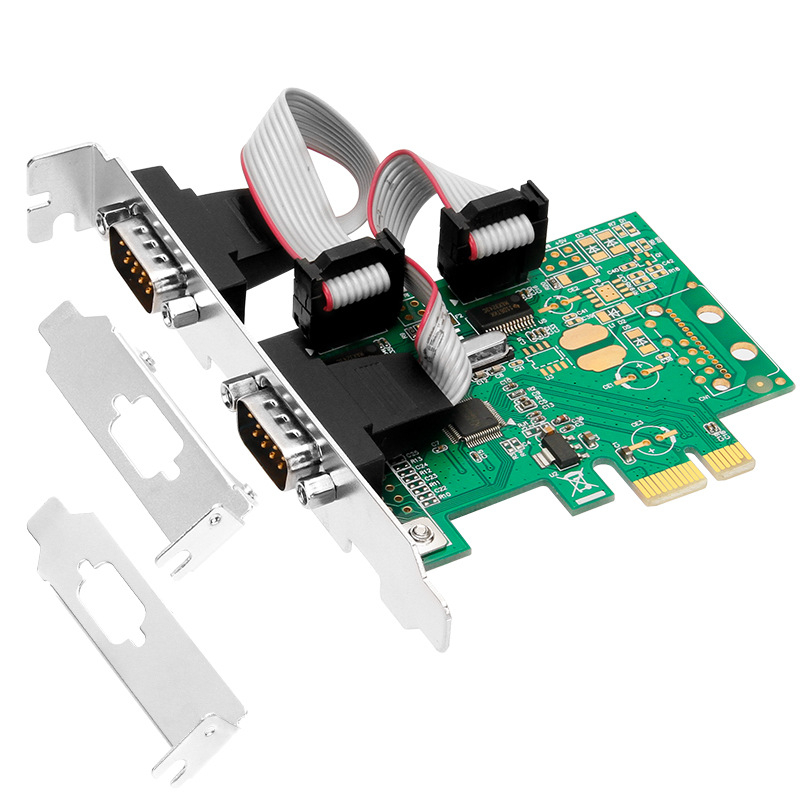 PCIe kartica za proširenje RS232 s dvije DB9 priključnice, WCH CH382L, bakreno jezgro