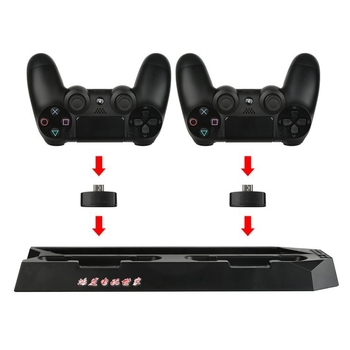 PS4 Pro baza za hlađenje s ventilatorom i Slim punjačem (520 g, Model PS4)