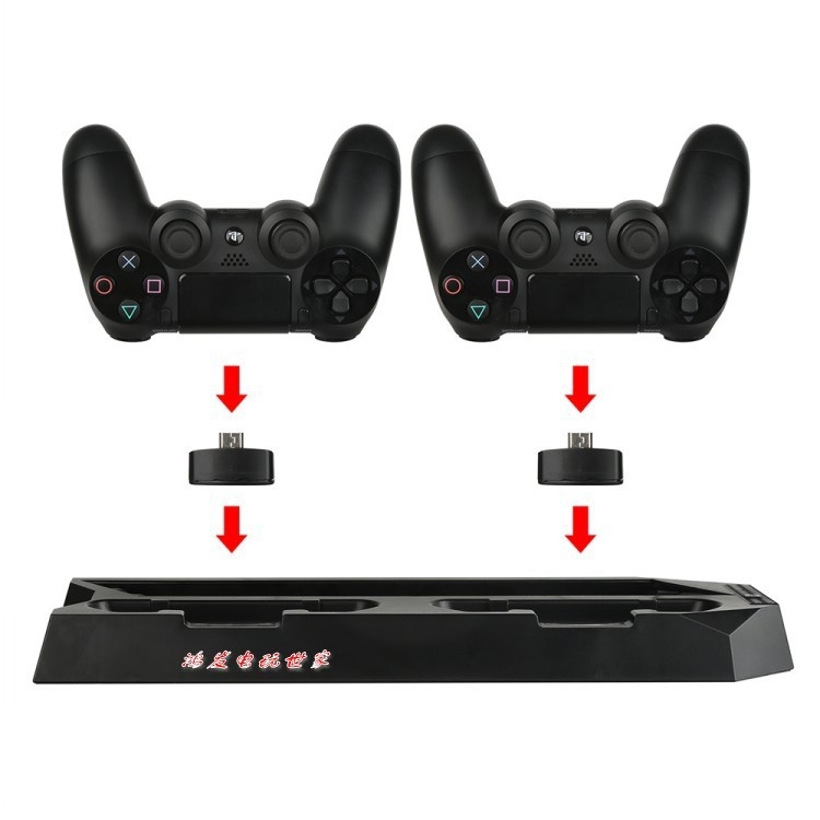 PS4 Pro baza za hlađenje s ventilatorom i Slim punjačem (520 g, Model PS4)