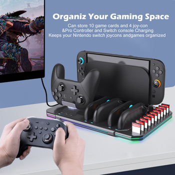 Switch2 stanica za punjenje kontrolera s rashladom, USB-C baza za Nintendo Switch, ABS materijal
