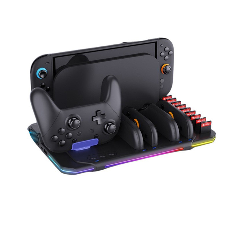 Switch2 stanica za punjenje kontrolera s rashladom, USB-C baza za Nintendo Switch, ABS materijal