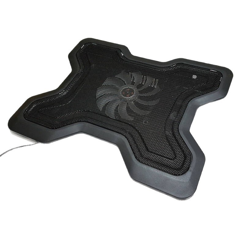 Ноутбук радиатор охлаждаща база с 1 вентилатор, въздушно охлаждане, дължина на кабела 40 см или повече, пластмасов корпус