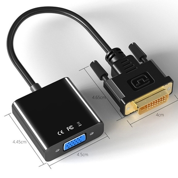 DVI-VGA adapter kabel, bakreno jezgro, jednosmjerni konektor, DVI sučelje