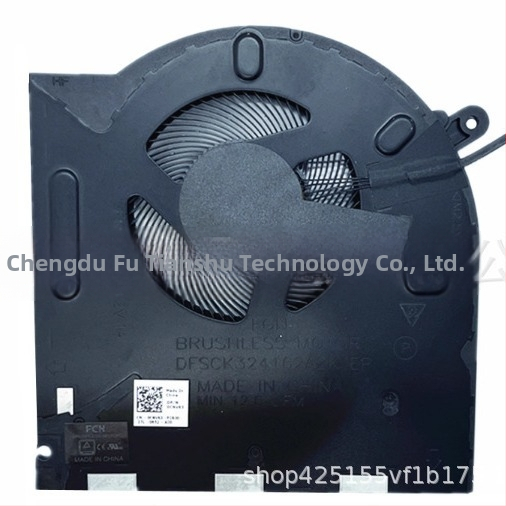 Futian nešiojamojo kompiuteri aušintuvas, 1 ventiliatorius, aliuminis, suderinamas su Dell Alienware M17 R3/M17 R4