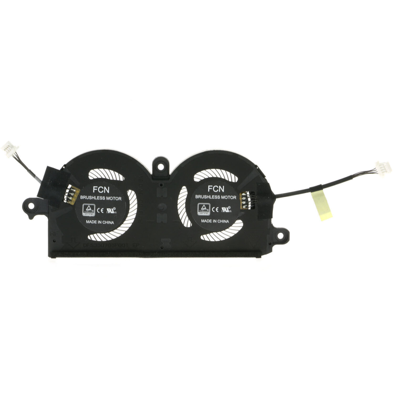CPU chladiaci ventil Dell XPS 13 9370/9380/9390 0980Wh – plastový, 40 g, jednoventilátorový dizajn