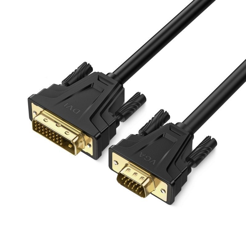 Cablu adaptor DVI la VGA Jasoz B106 cu cip AG6202, lungime 1,8 m, interfață DVI/VGA