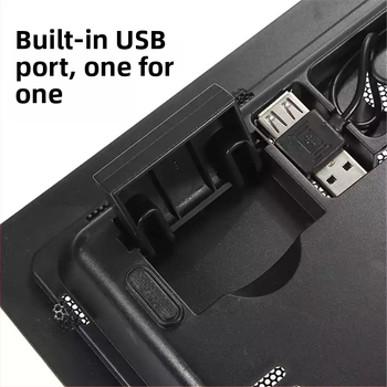 Chladič na notebook N191 — vzduchové chladenie, 1 ventilátor, ABS, kompatibilný s notebookom, ultrabookom, PlayBook