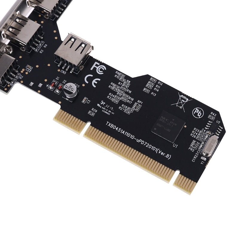 Great-Q PCI-5USB USB 2.0 proširna kartica s 5 USB porta NEC kontrolerom, PCI desktop, bez upravljačkog programa za Windows 7/8, OEM spremna