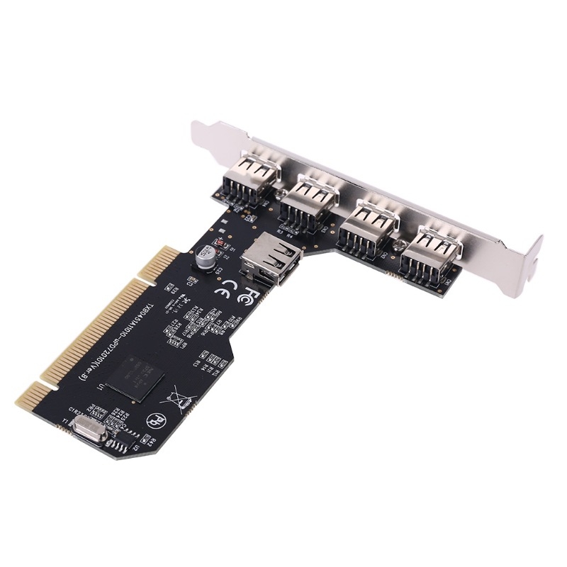 Great-Q PCI-5USB USB 2.0 proširna kartica s 5 USB porta NEC kontrolerom, PCI desktop, bez upravljačkog programa za Windows 7/8, OEM spremna