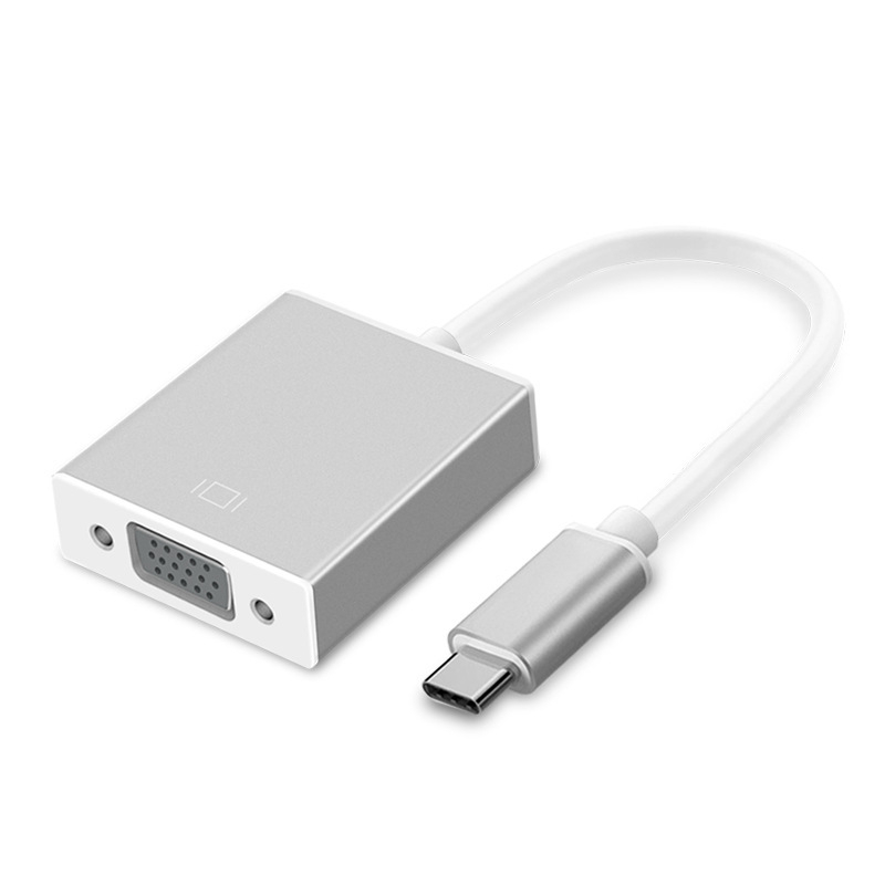 Type-C na VGA adapter, 1080P, povezivanje prijenosnog računala s monitorom