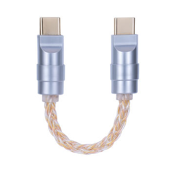 Bartok Otg02 adaptor OTG USB-C la USB-C DAC amplificator pentru căști, cablu audio, 10 cm, USB 2.0, fire placate cu argint